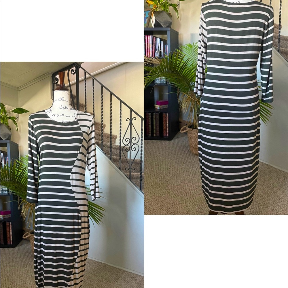 Striped maxi dress